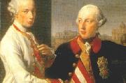 Pompeo Batoni Portrait of Emperor Joseph II (right) and his younger brother Grand Duke Leopold of Tuscany (left), who would later become Holy Roman Emperor as Leopo oil on canvas